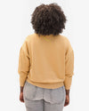 Clare V. - Le Drop Sweatshirt in Sand w/ Neon Yellow Ciao