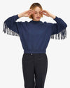 Clare V. - Le Drop Fringe in Navy
