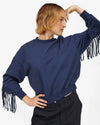 Clare V. - Le Drop Fringe in Navy