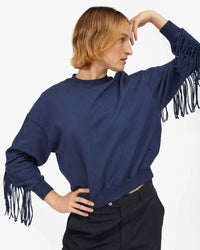 Clare V. - Le Drop Fringe in Navy