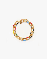 Clare V. - Le Link Bracelet in Gold/Multi