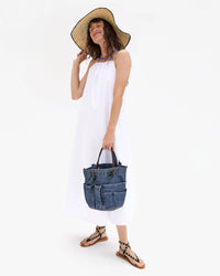 Clare V. - Marine in Washed Denim