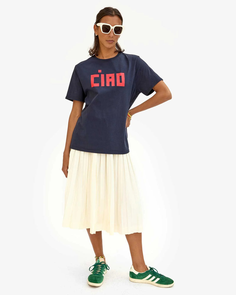 Clare V. - Original Tee Ciao in Navy