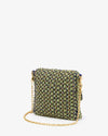 Clare V. - Ramya Metallic Crochet in Navy/Green