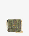 Clare V. - Ramya Metallic Crochet in Navy/Green