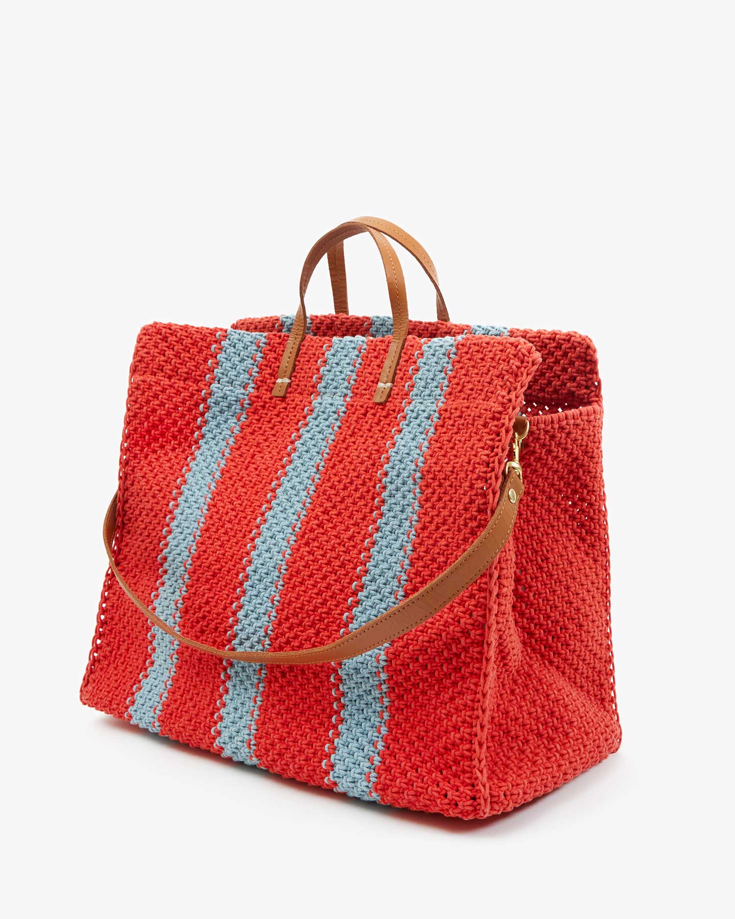 Clare V. - Summer Simple Tote in Stripe Ciao – Bernstein & Gold