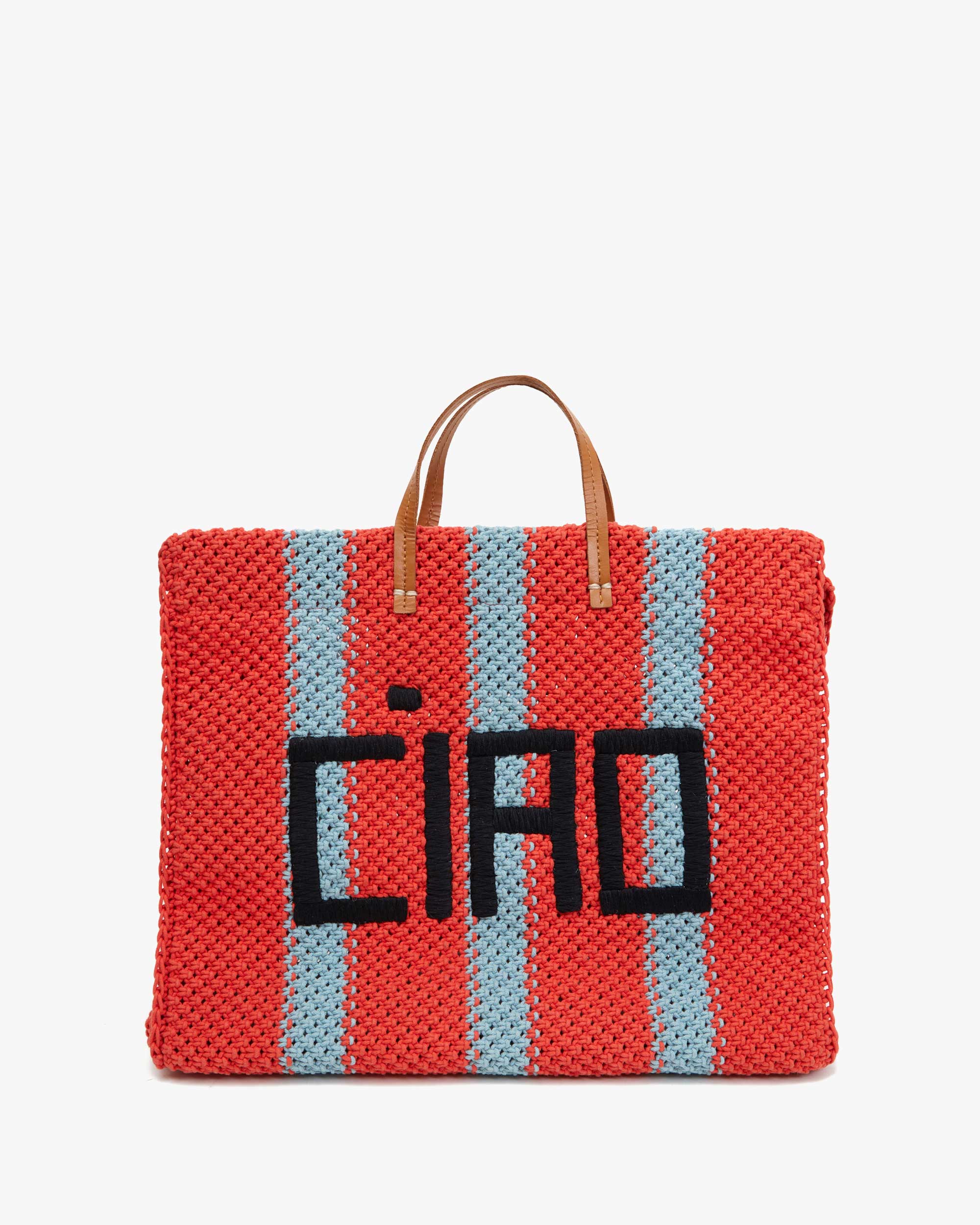Clare V. - Summer Simple Tote in Stripe Ciao – Bernstein & Gold