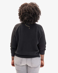Clare V. - Embroidere Le Weekend Sweatshirt in Marigold/Black