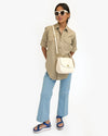 Clare V. - Turnlock Louis in Cream