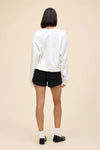 DAYDREAMER - Italia BF Sweatshirt in Vintage White