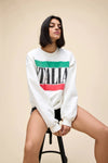 DAYDREAMER - Italia BF Sweatshirt in Vintage White