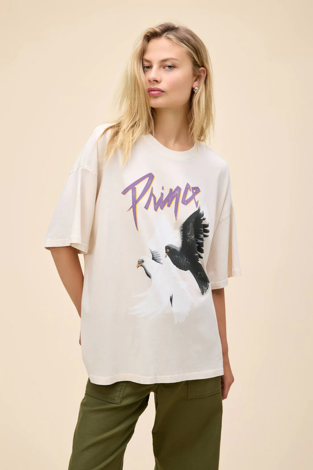 DAYDREAMER - Prince And The Revolution Tee in Dirty White