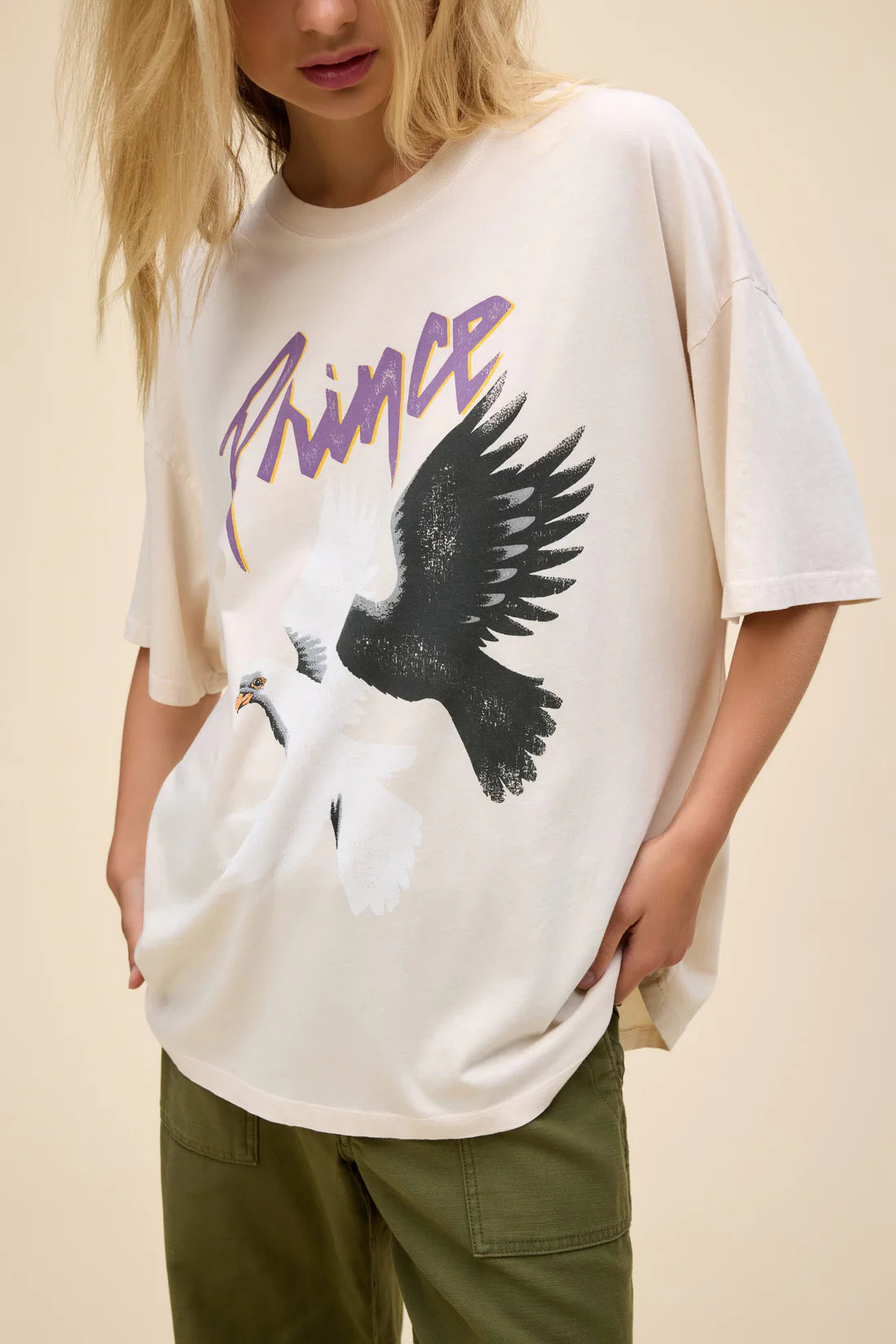 DAYDREAMER - Prince And The Revolution Tee in Dirty White