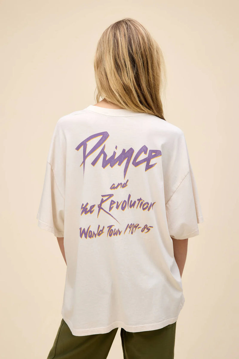 DAYDREAMER - Prince And The Revolution Tee in Dirty White