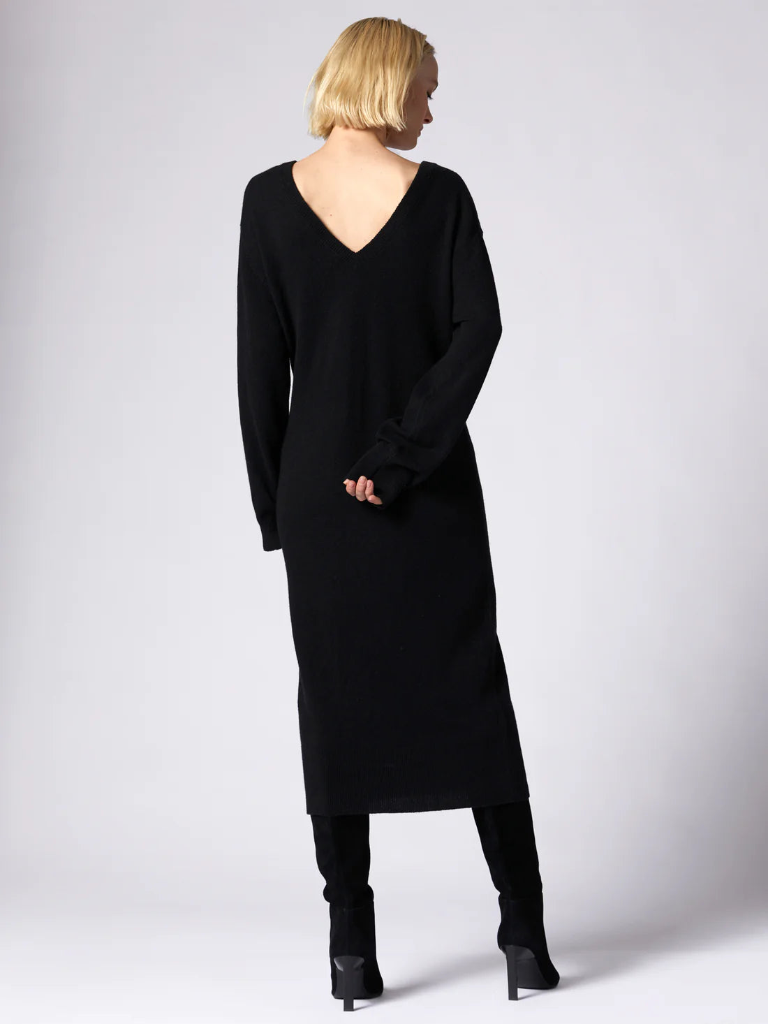 Equipment - Jeannie Cashmere Dress in True Black