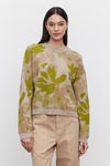 Velvet - Riva - Floral Jacquard Sweater in Multi