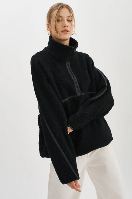 LAMARQUE - Helsa - Knit Polar Fleece Pullover
