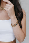 LimLim Accessories - Black Crystal Gold Bracelet