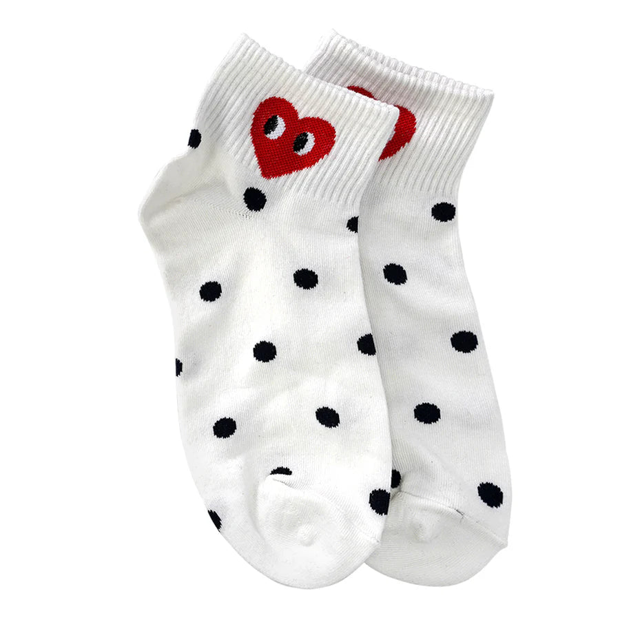 LimLim Accessories - Polka Heart Short Socks
