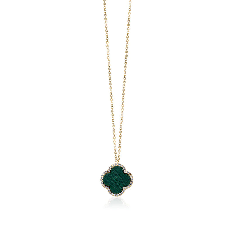 LimLim Accessories - Malachite Necklace in Green