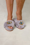 LimLim Accessories - Beaded Evil Eye Slippers