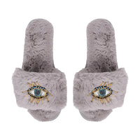 LimLim Accessories - Beaded Evil Eye Slippers