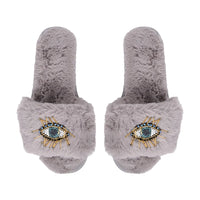 LimLim Accessories - Beaded Evil Eye Slippers