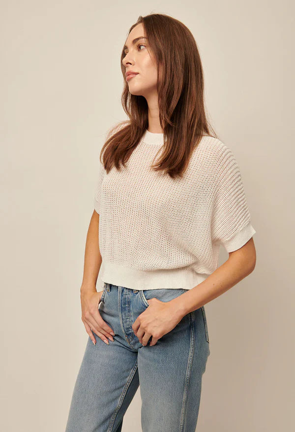 LINE Knitwear - Emersyn - Short Sleeve Knit Pullover