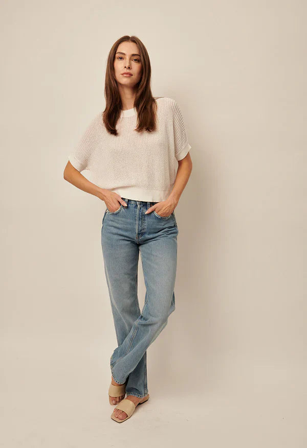 LINE Knitwear - Emersyn - Short Sleeve Knit Pullover
