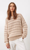 Line - Fern Knit Sweater in Ecru Playa