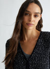 Liu Jo - Knit Sequins Cardigan in Black/Silver