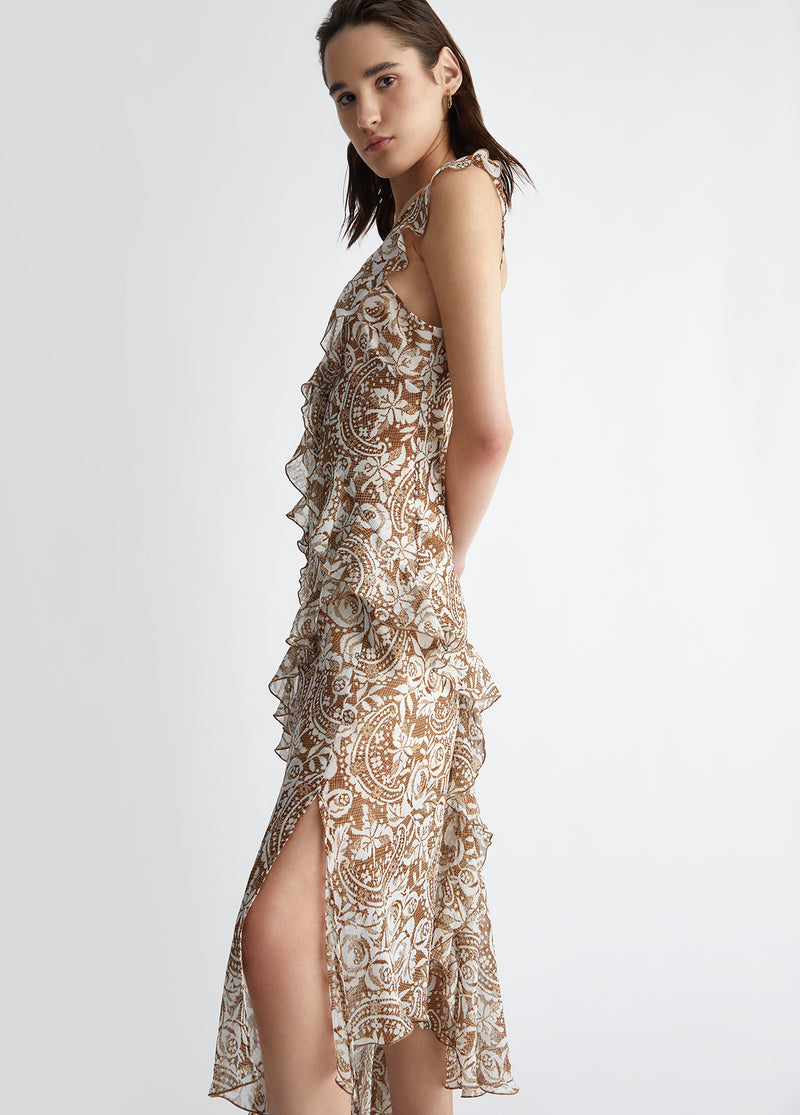 Liu Jo - Dress with lace in Brown Lady Lace