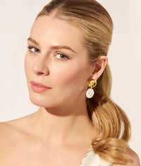 Lizzie Fortunato - Coin Reflection Earrings in Classic