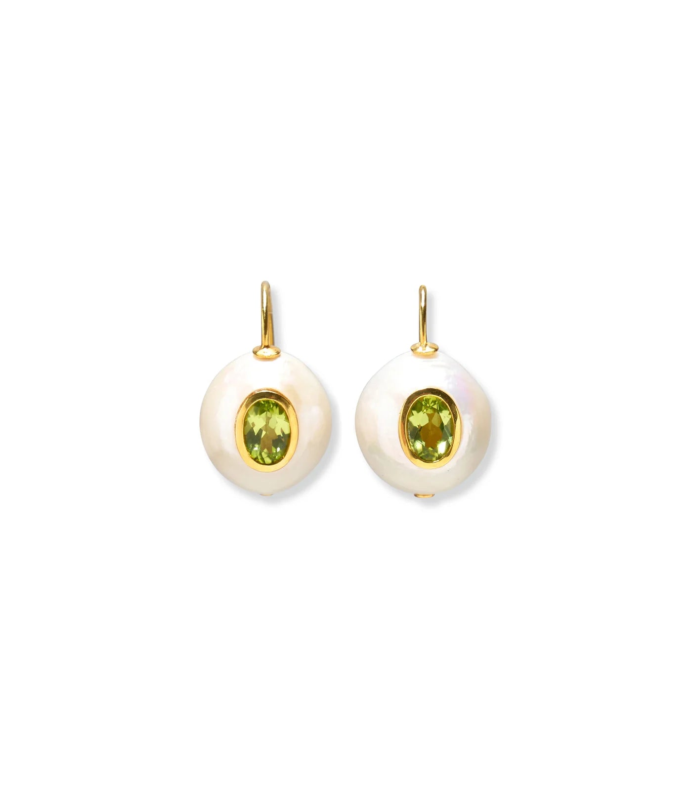 Lizzie Fortunato - Pearl Pablo Earrings in Peridot