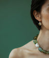 Lizzie Fortunato - Pearl Pablo Earrings in Peridot