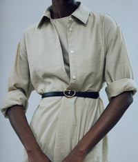 Lizzie Fortunato - Skinny Georgia Belt in Black