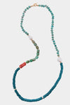 Lizzie Fortunato -Cabana Necklace in Green Sea