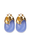 Lizzie Fortunato - Organic Hoops in Periwinkle