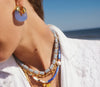 Lizzie Fortunato - Organic Hoops in Periwinkle