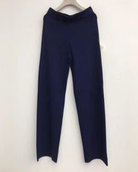 Lyla & Luxe - Pico - Wide Leg Knit Pant in Navy