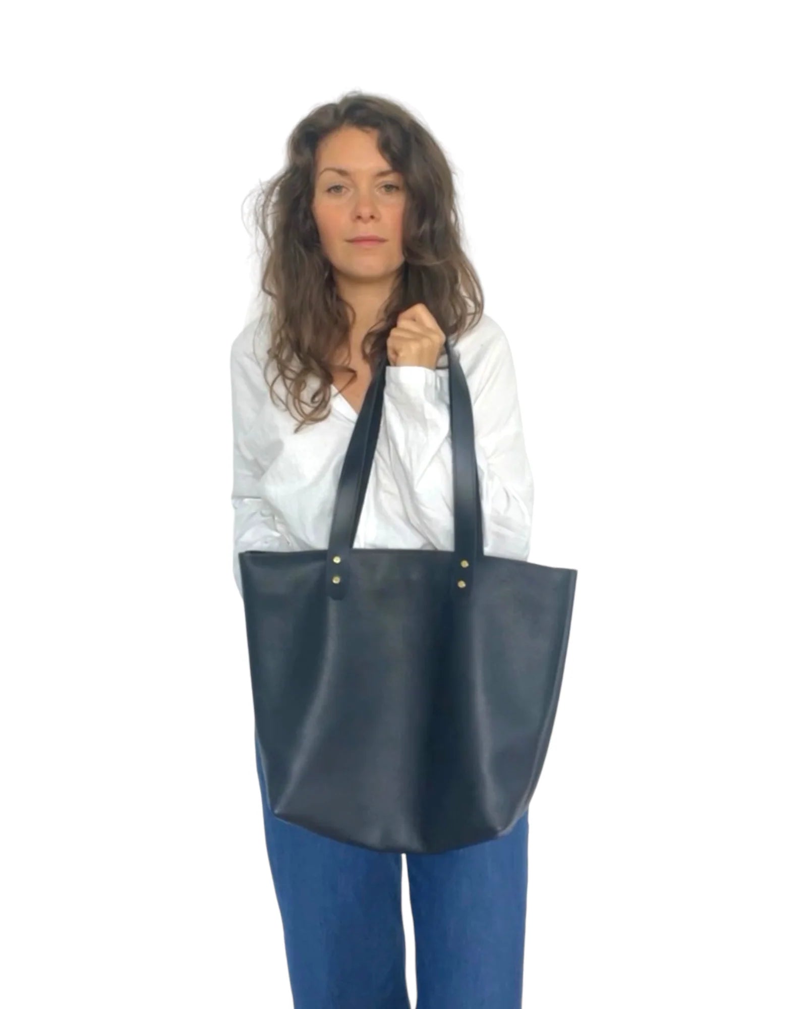 Market Canvas Leather Handbags Leather Professional Travel Tote