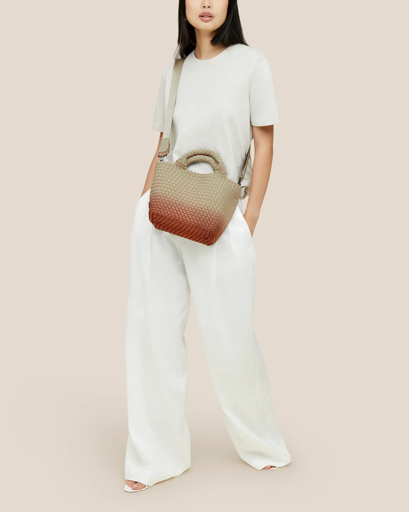 NAGHEDI - St. Barths Small Tote Dip Dyed in Java