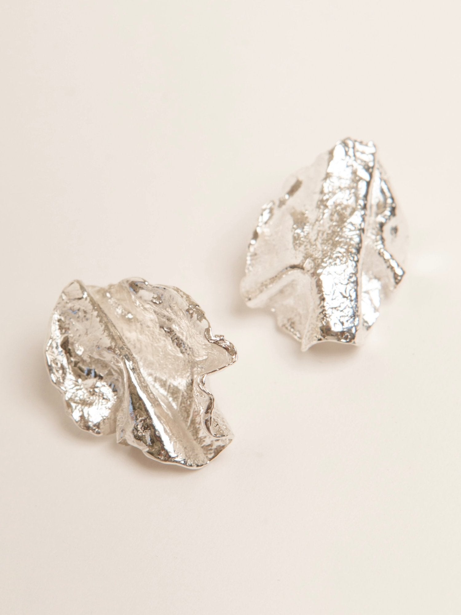 Pamela Card - Coming Alive of Sculpture Earrings in Silver