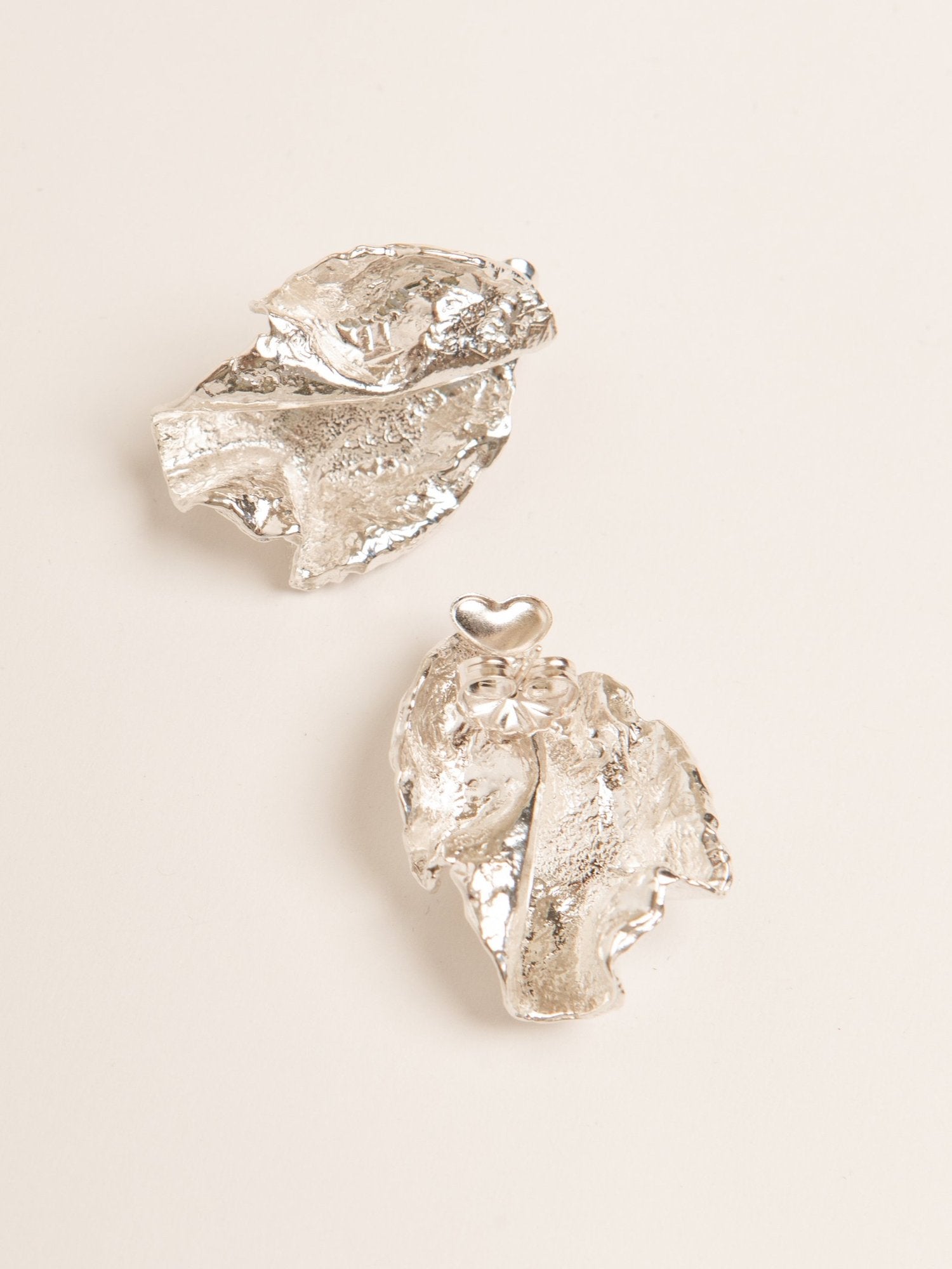 Pamela Card - Coming Alive of Sculpture Earrings in Silver