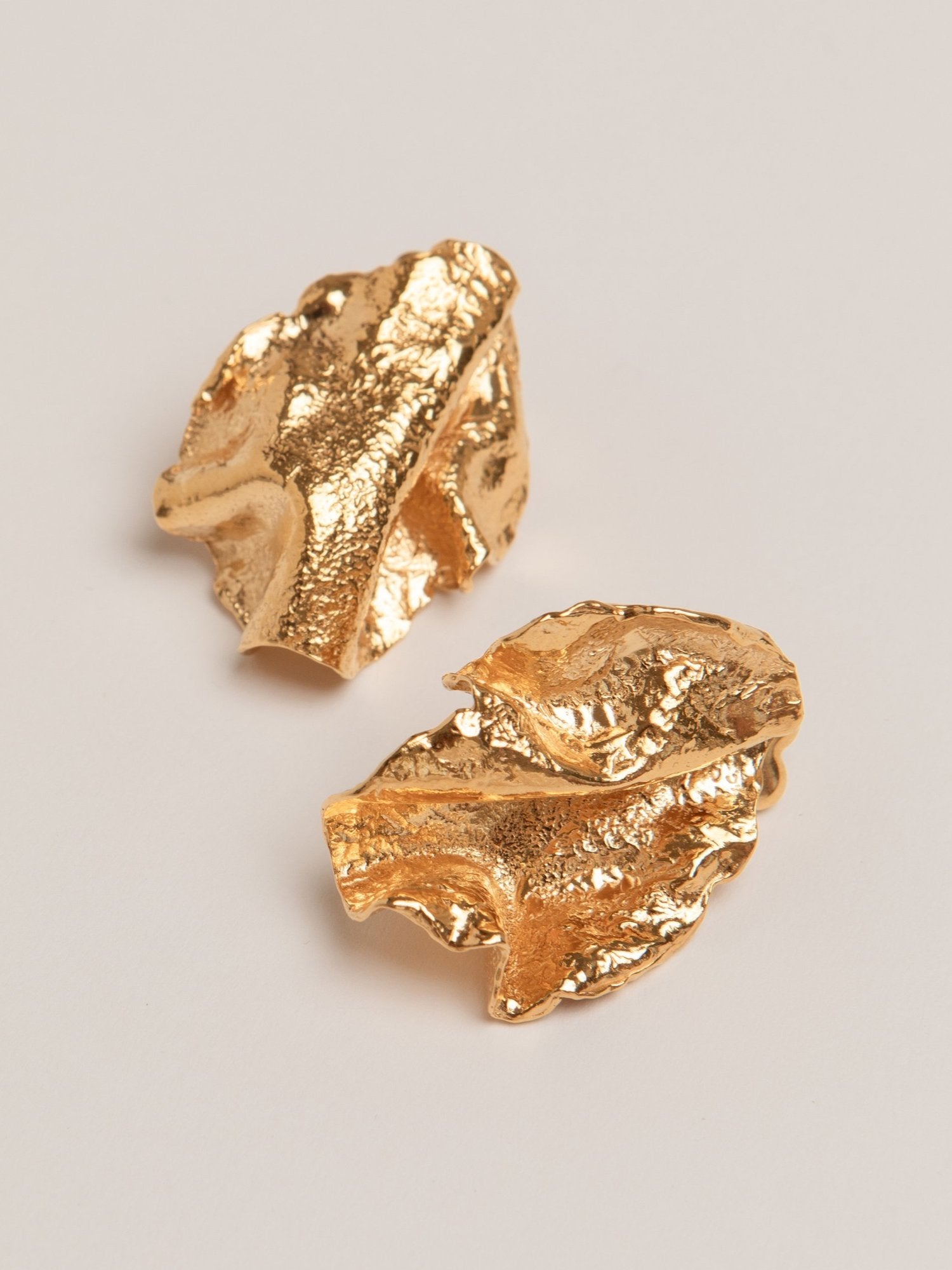 Pamela Card - Coming Alive of Sculpture Earrings in Gold