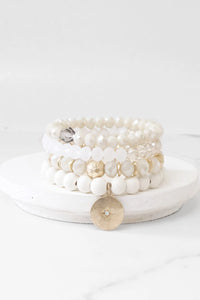 PennyLine inc. - Beaded Bracelet Set with a Coin Charm