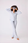 P.J. Salvage - Wild Dreams Modal Floral Leopard PJ Set in Blue Air