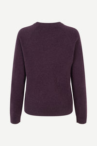 Samsøe Samsøe - Boston O-Neck Sweater in Plum Perfect