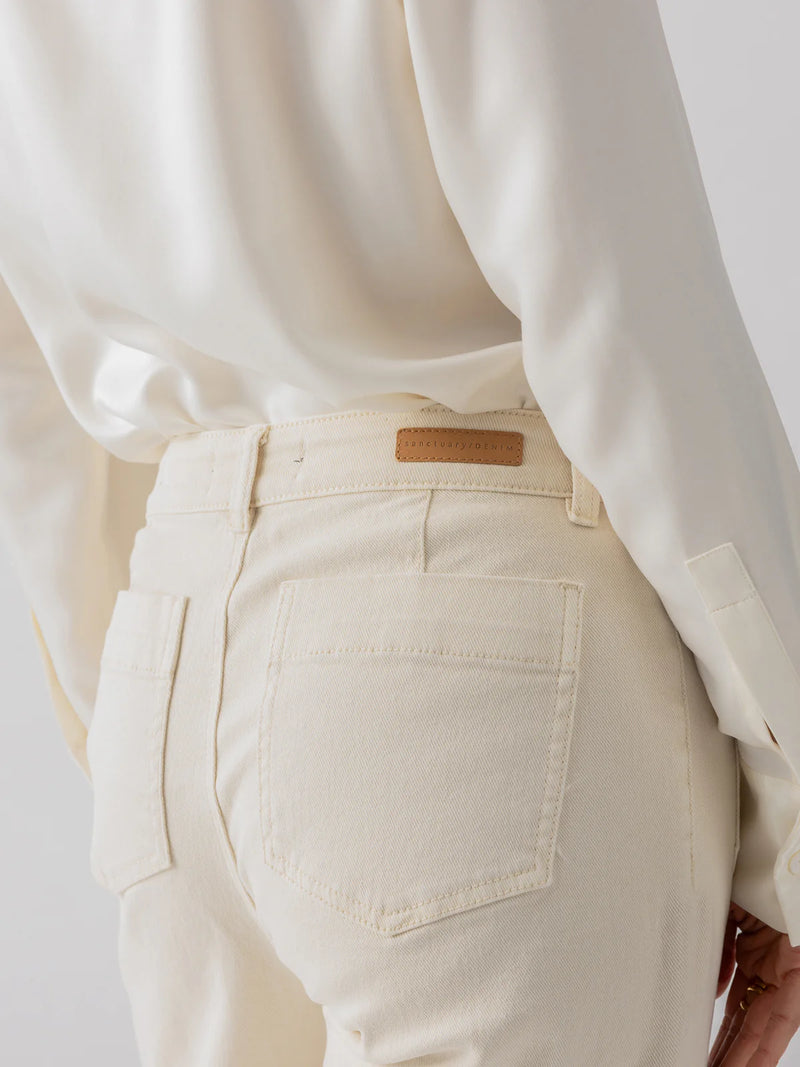 Sanctuary - The Marine Denim Pant in French Vanilla