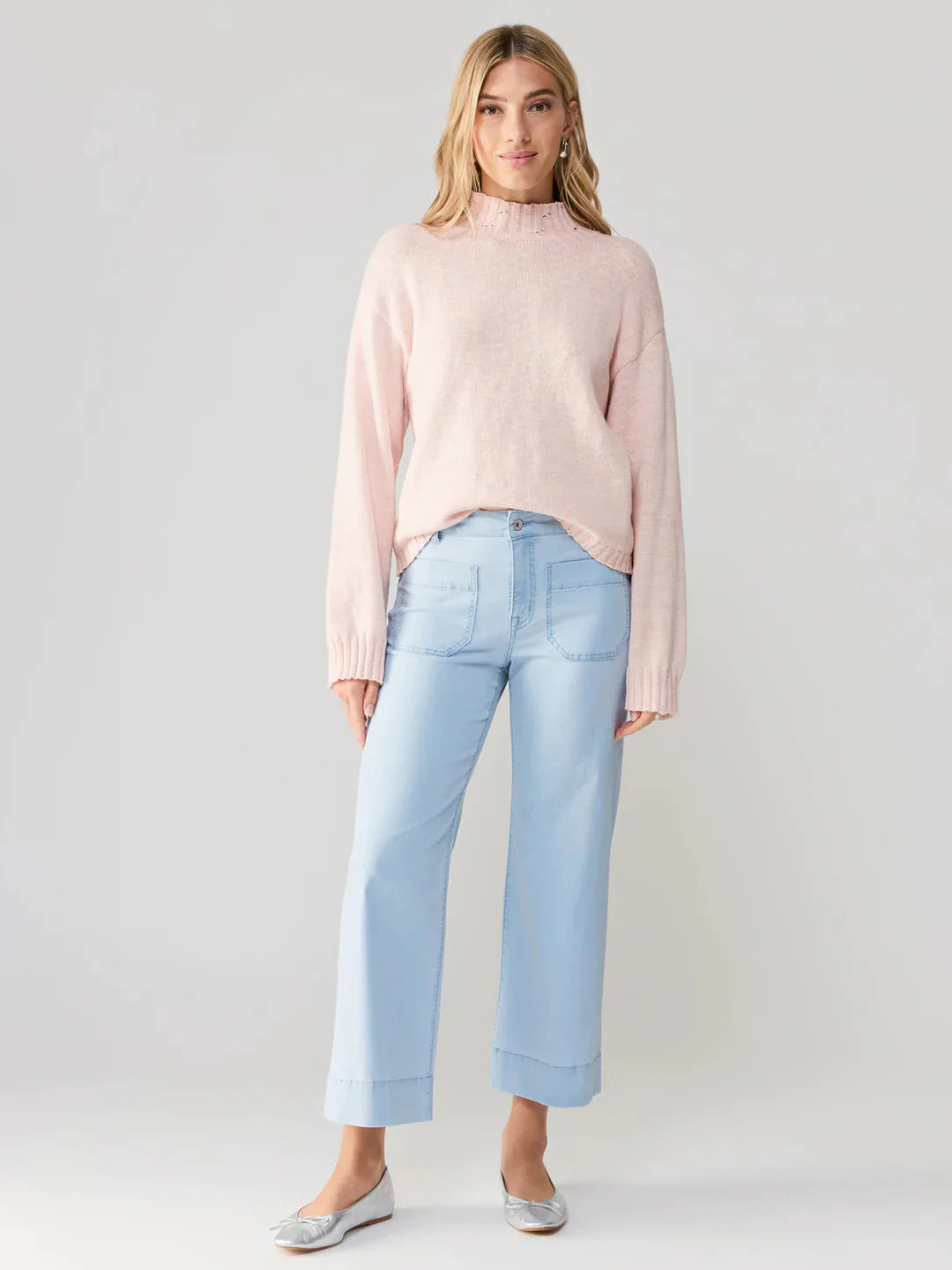 Sanctuary - The Marine Crop Pant in Ultra Pale